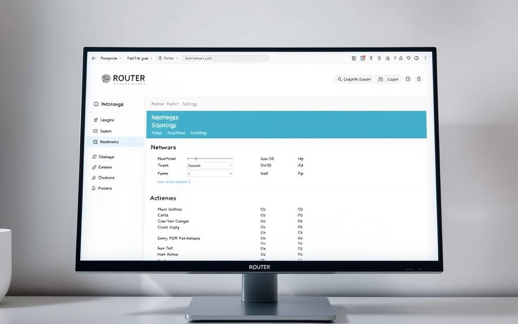 router admin page interface